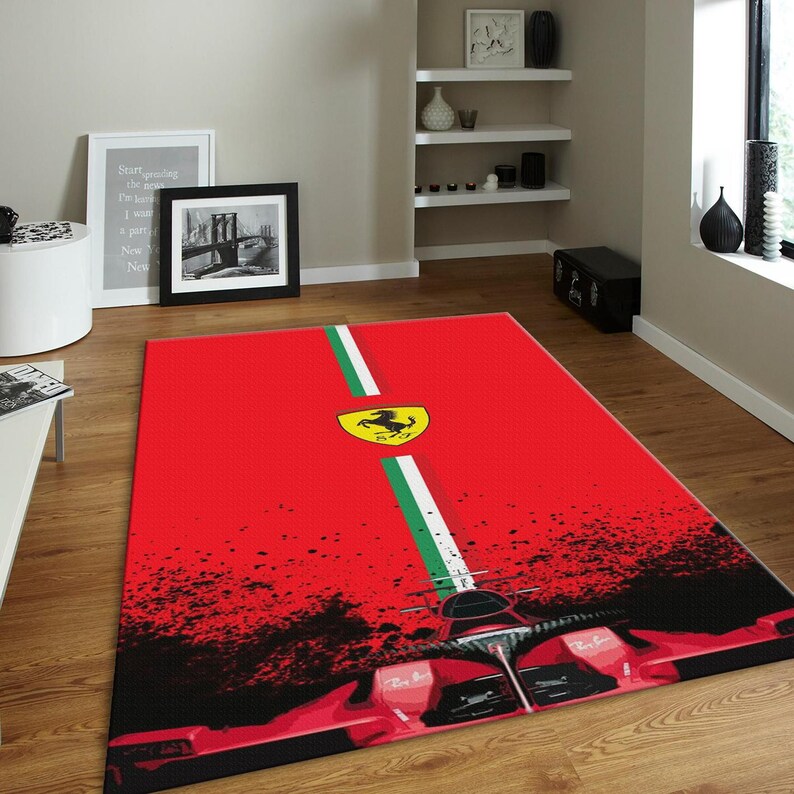 Office Rug,car Person Gift,ferrari Carpet for Garage,car Gift Father ...