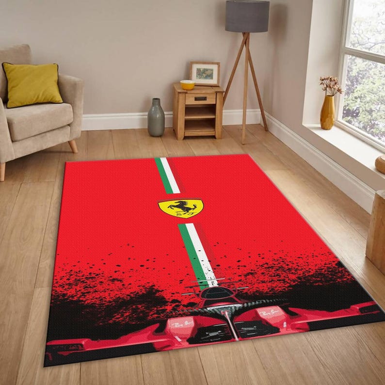 Office Rug,car Person Gift,ferrari Carpet for Garage,car Gift Father ...