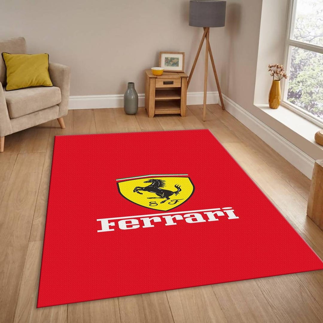 Office Rug,car Person Gift,ferrari Carpet for Garage,car Gift Father ...