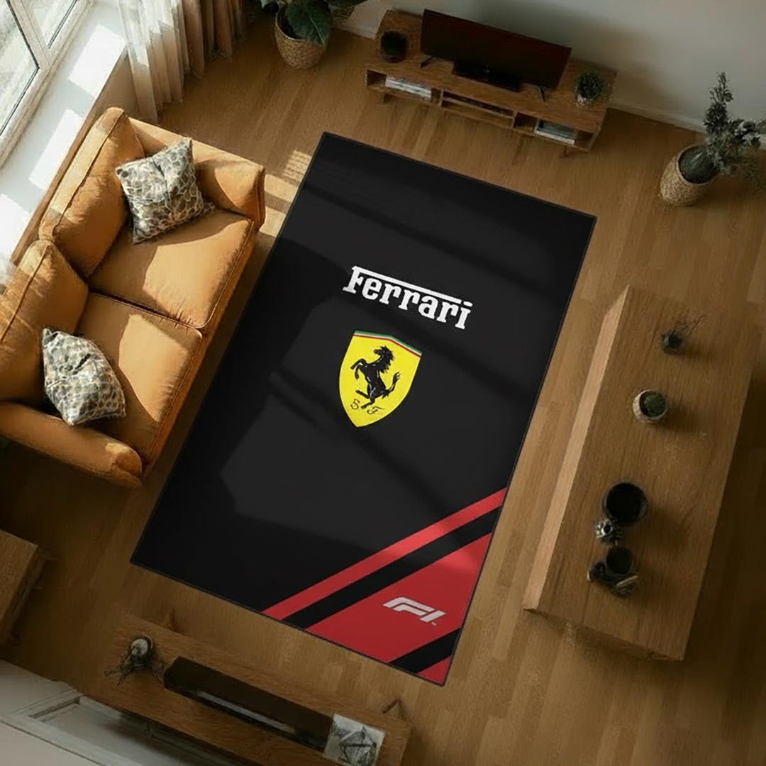 Office Rug,car Person Gift,ferrari Carpet for Garage,car Gift Father ...