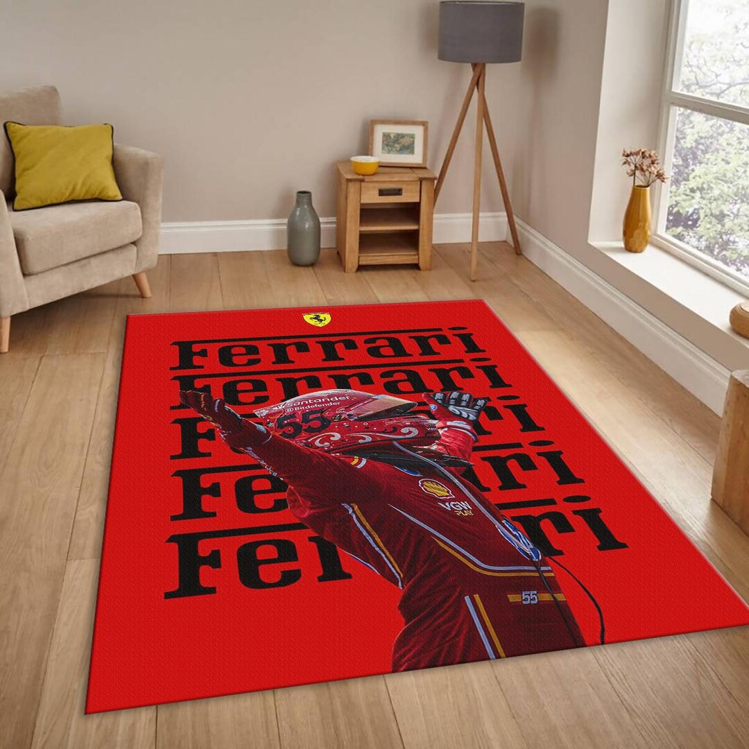 Office Rug,car Person Gift,ferrari Carpet for Garage,car Gift Father ...