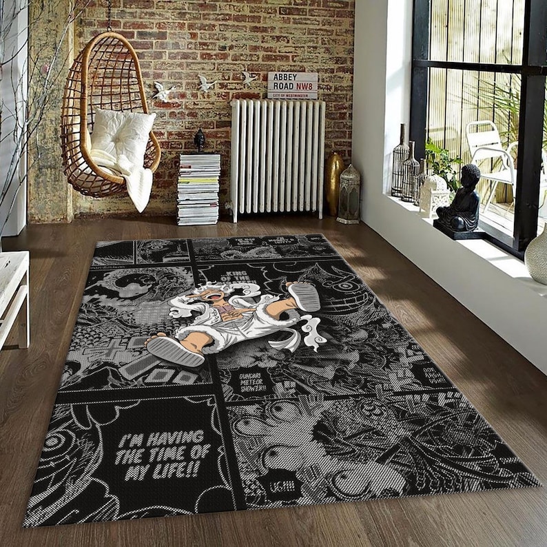joyboy rug in a living room setup.