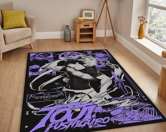 Toji Fushiguro Anime Carpet, Gojo Satoru Pop Art | Anime Boyfriend Gift | Man Cave Mat, Area Rug