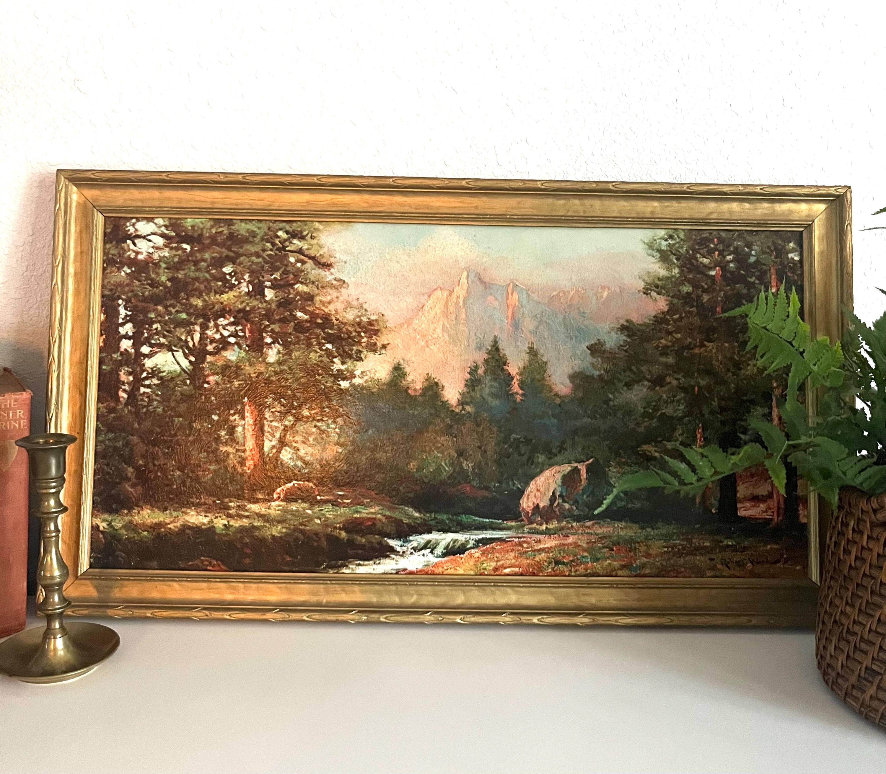Vintage Robert Wood Painting - Etsy Canada