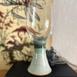 Calice da vino ibrido in ceramica da studio vintage