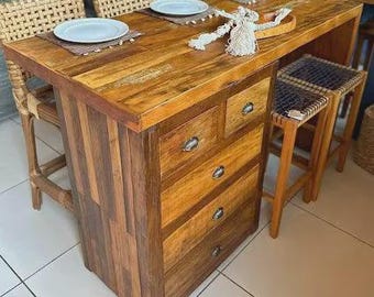 Îlot De Cuisine Boucher Sur Mesure - Bloc Boucher 1700mm - 2 Tiroirs - Délai 12 Semaines