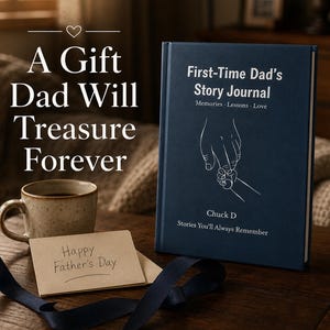 Dagbok för första gången pappa | Present till nybliven pappa | Minnebok för faderskapet | Dagbok för pappaberättelser | Minnessak till den blivande pappan | Fars dag-present