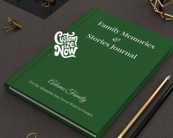 Personalized Family Memory Journal – Heritage Keepsake Book