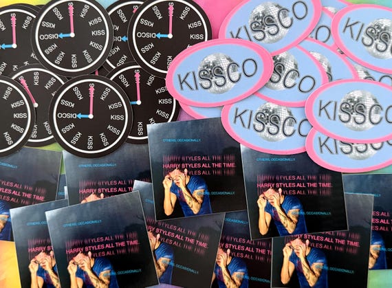 harry styles kiss all the time disco occasionally album stickers