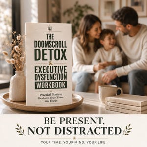 Doomscrolling Detox Workbook | ADHD Executive Dysfunction | Screen Time Tracker | Digital Detox Journal | Dopamine Fasting PDF
