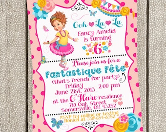 EDITABLE Fancy Nancy Birthday Invitation Girls Fancy Nancy Party Printable Digital INSTANT DOWNLOAD  Corjl