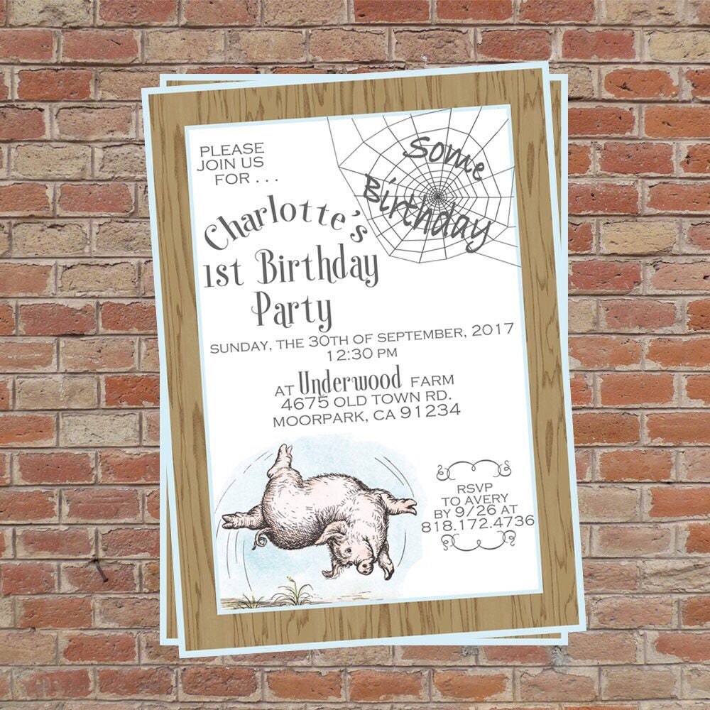 Charlotte's  Birthday/Baby Shower Invitation . . . Etsy