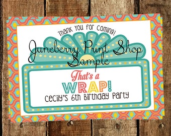 EDITABLE Movie Party Favor, Backyard Movie Party, Under the Stars Movie Invitation, Movie Invitation Printable Design INSTANT DOWNLOAD