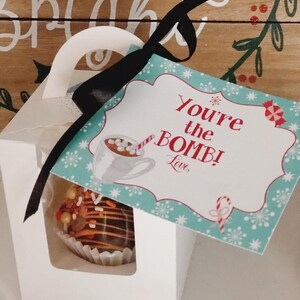 Printable HOT COCOA BOMB Gift Tag - Instant Download