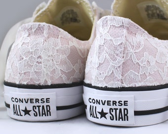 blush leather converse