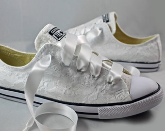 lace converse low tops