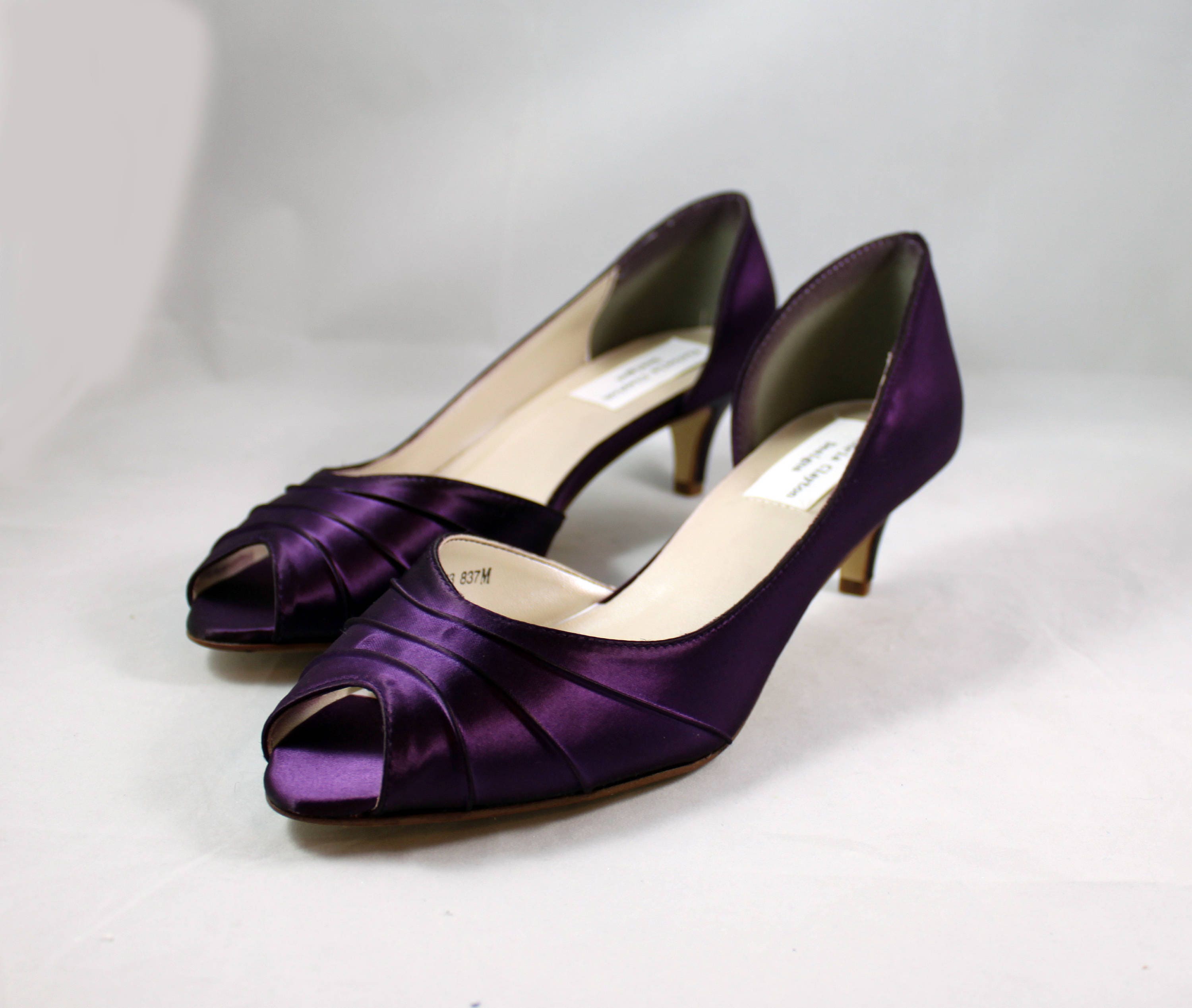 aubergine shoes wedding