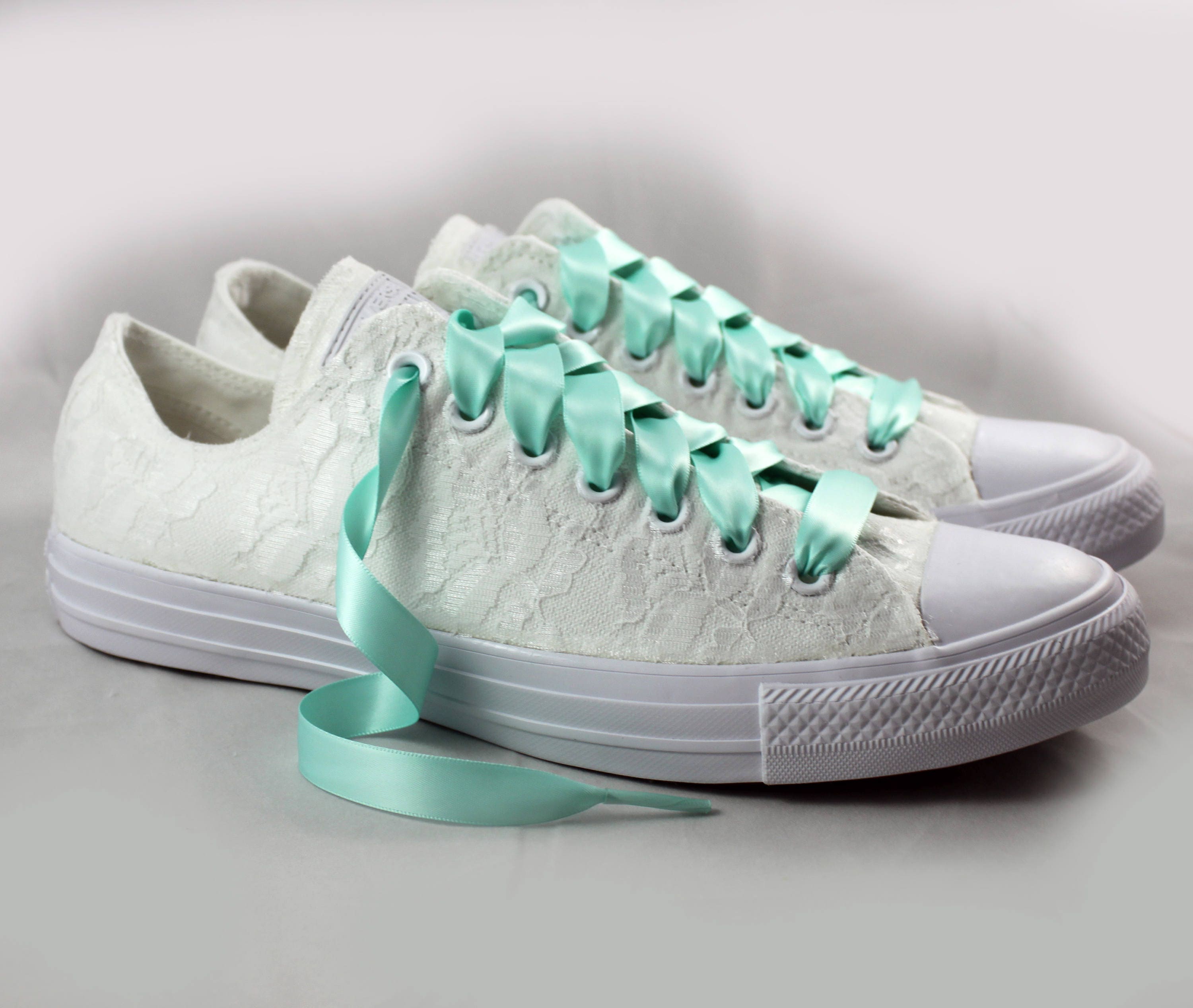white bridal tennis shoes