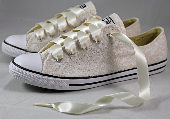 wedding lace converse