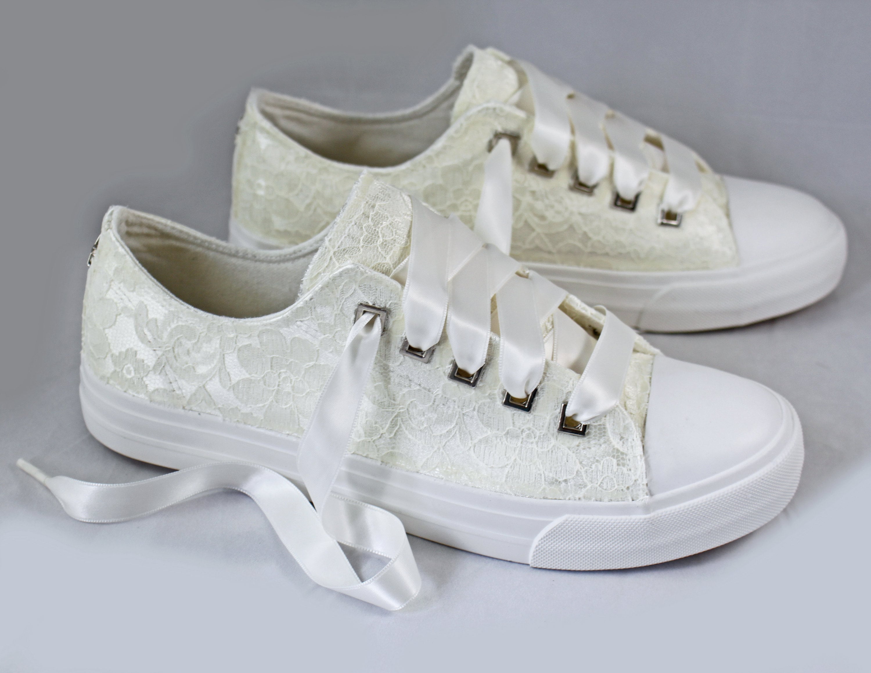 Wedding Sneakers Size 8 Ready to ship Ivory Wedding Sneakers Ivory