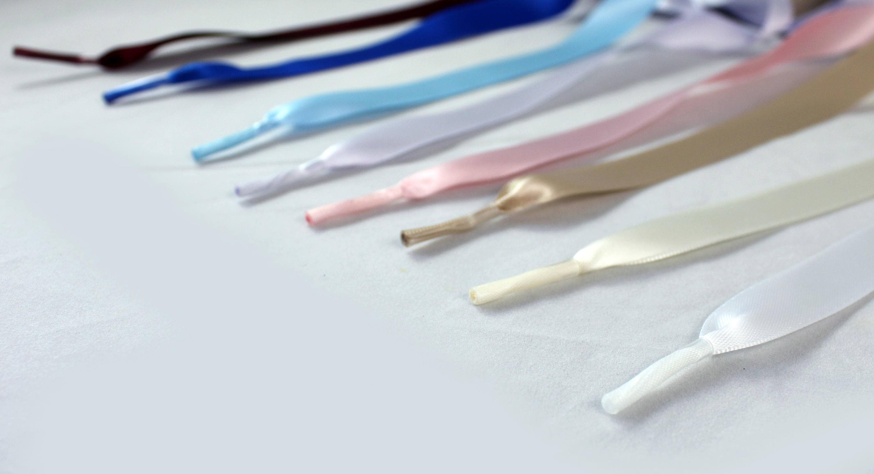 1 Pair of Satin Ribbon Shoelaces for Converse or Vans shoes