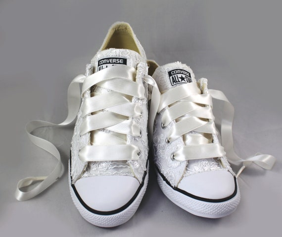 Floral white Lace Wedding Converse white Lace Bridal | Etsy Converse Chuck Taylor® All Star® Core Ox Charcoal 108000