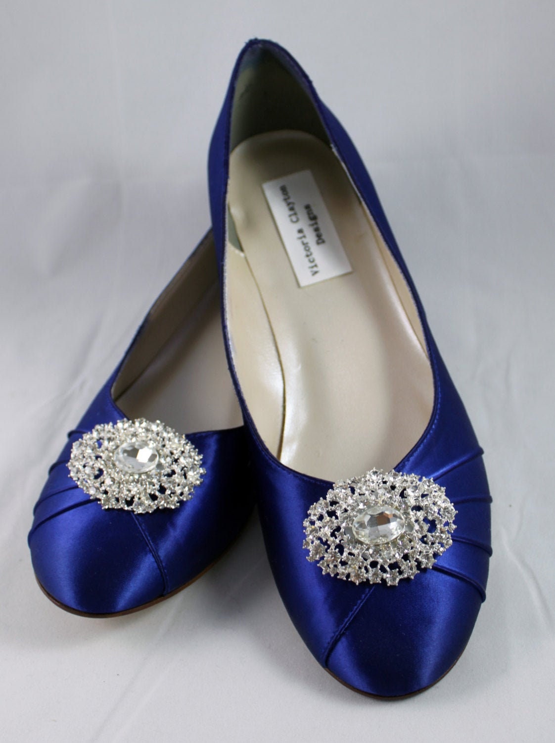 Royal Dark Blue Wedding Flat - Size 10- Sale