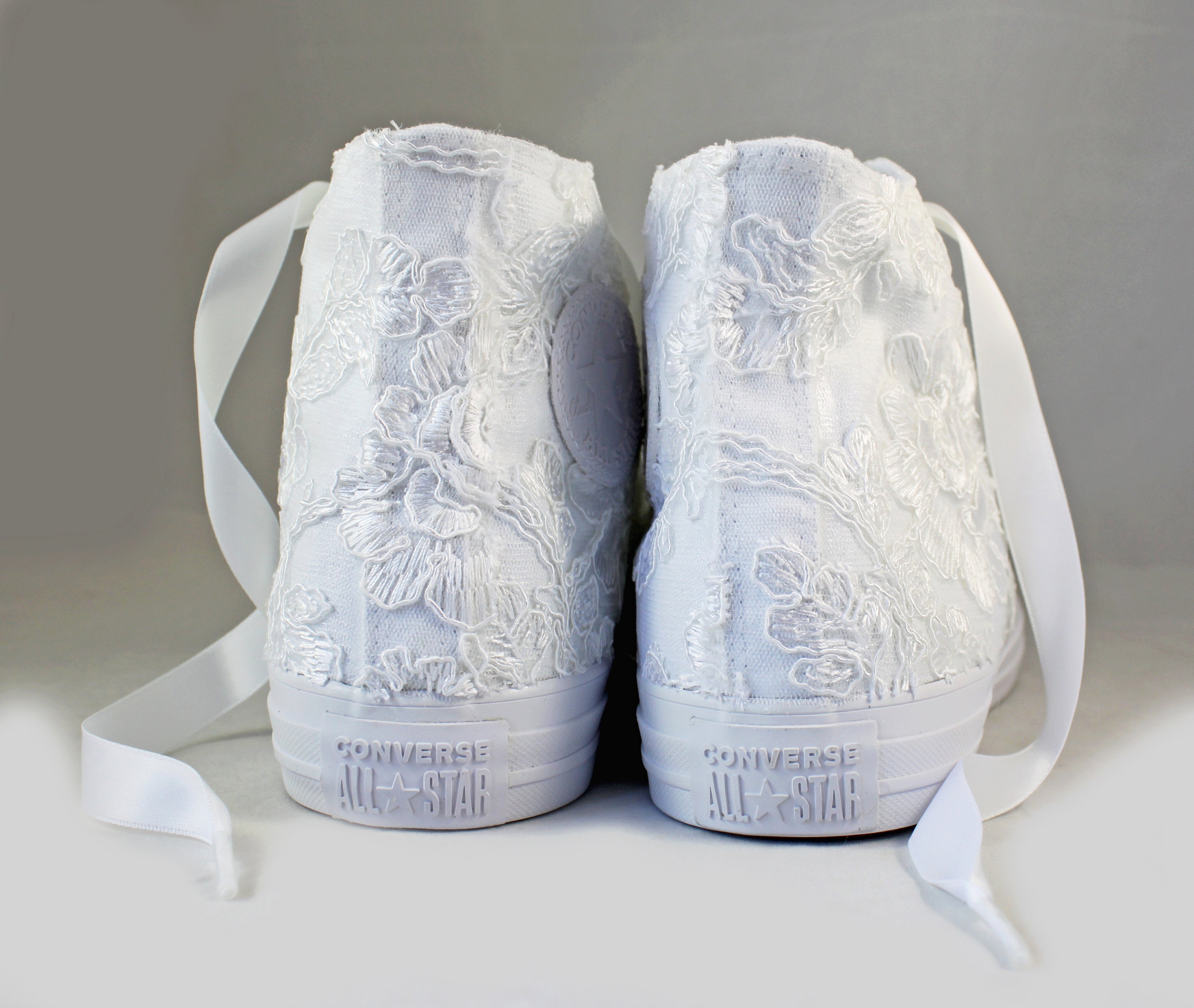 lace converse for wedding