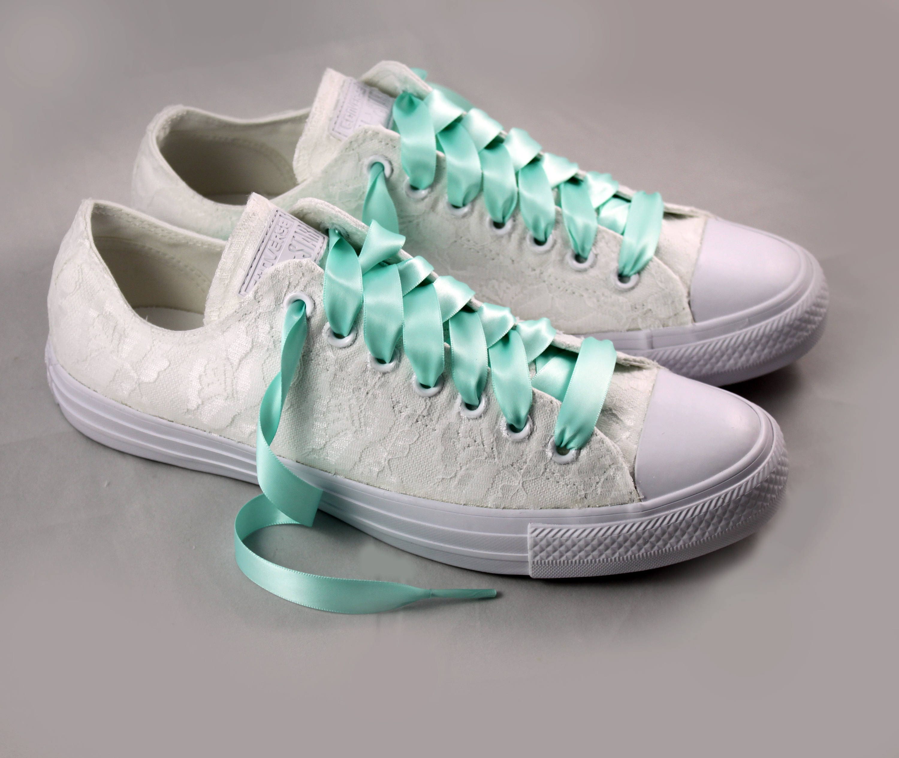 white bridal tennis shoes