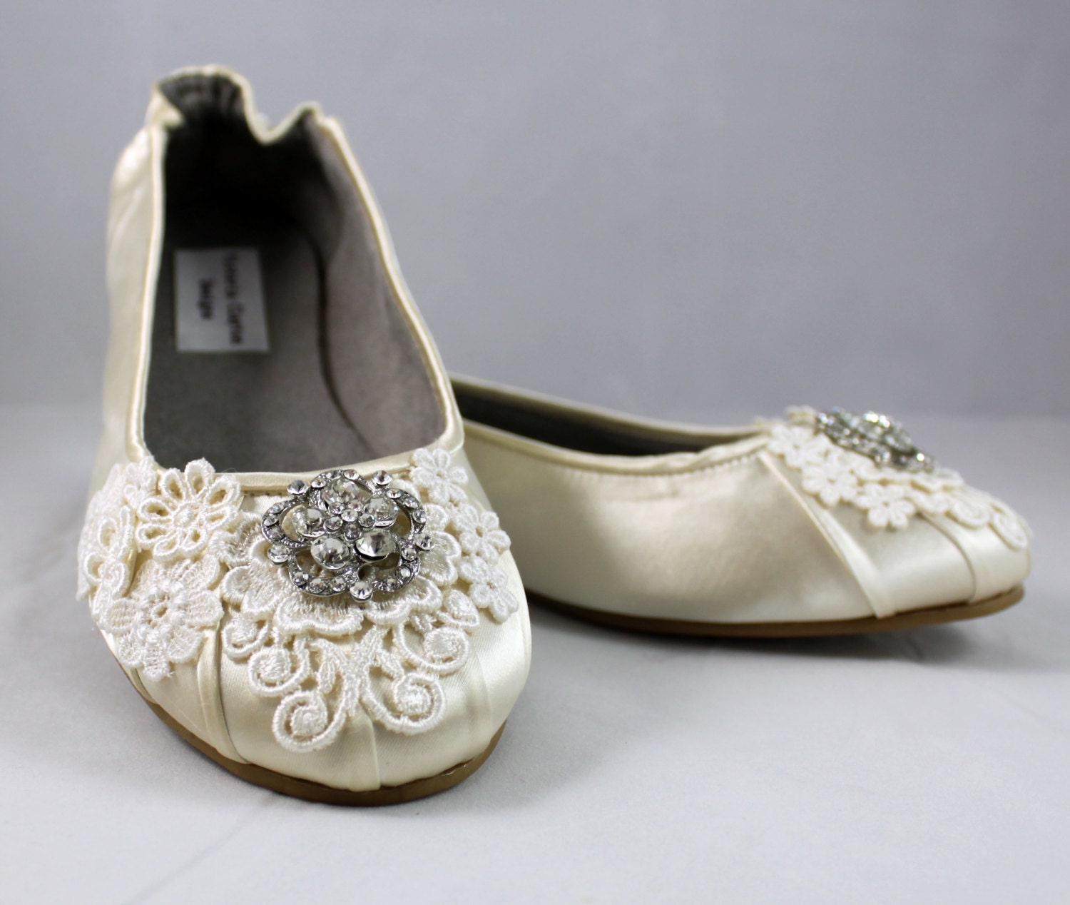 ivory pointed flats
