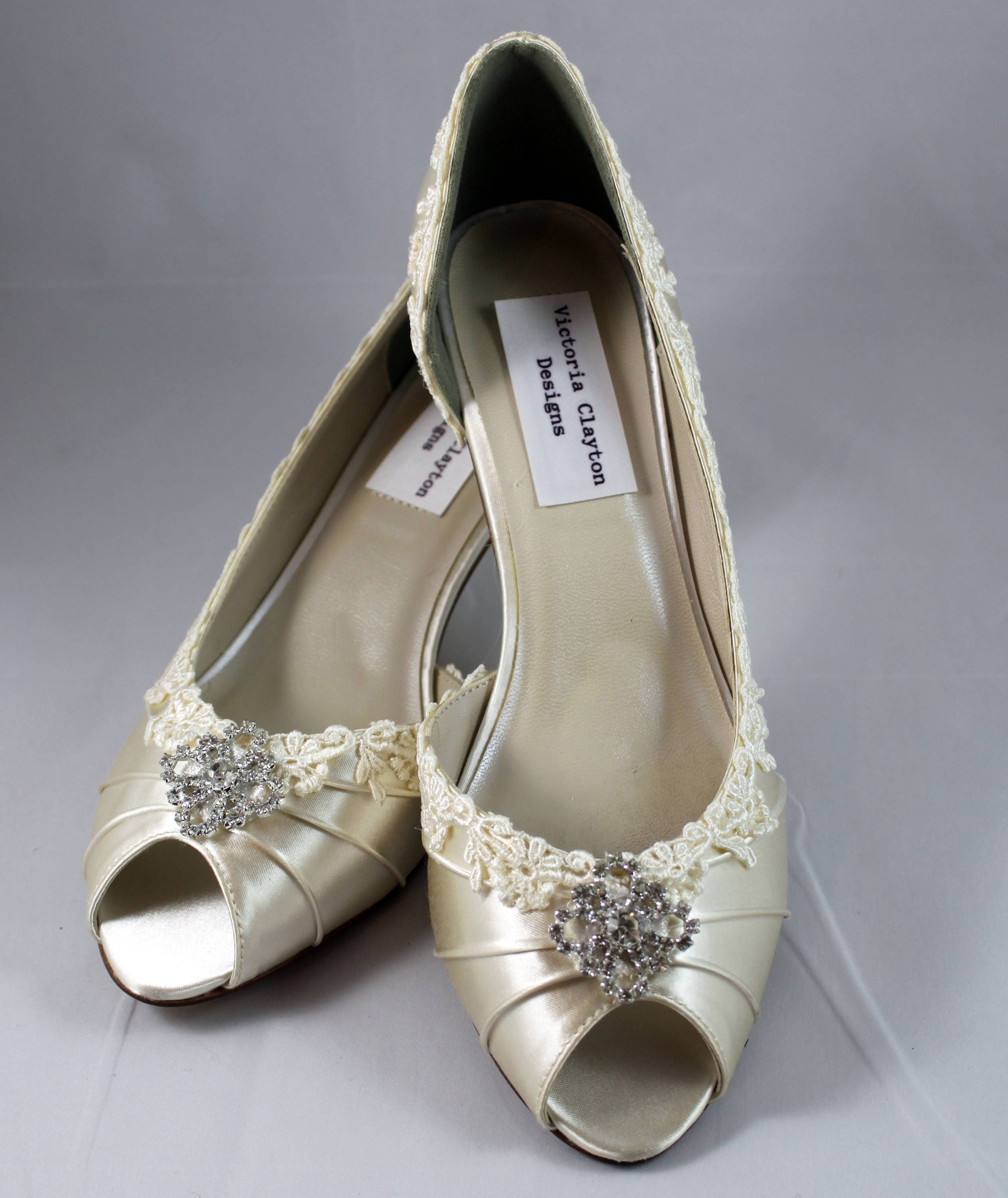 pointed ivory heels