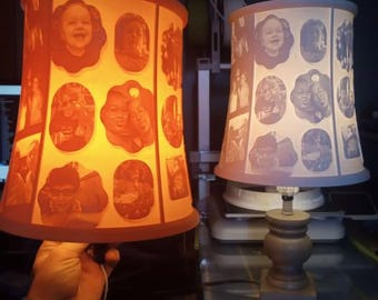 Custom Lithophane Lamp, Personalized Photo Lamp, Memorial Keepsake Gift, Handmade Light Art