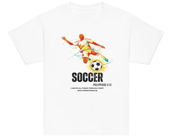 Soccer Player Phil 4:13 Youth t-shirt