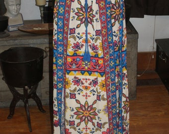 Bright Full Length Slitted Gypsy Skirt