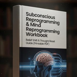 Subconscious & Mind Reprogramming Workbook • Belief Shift, Thought Reset - Future Self Guide (Printable PDF)