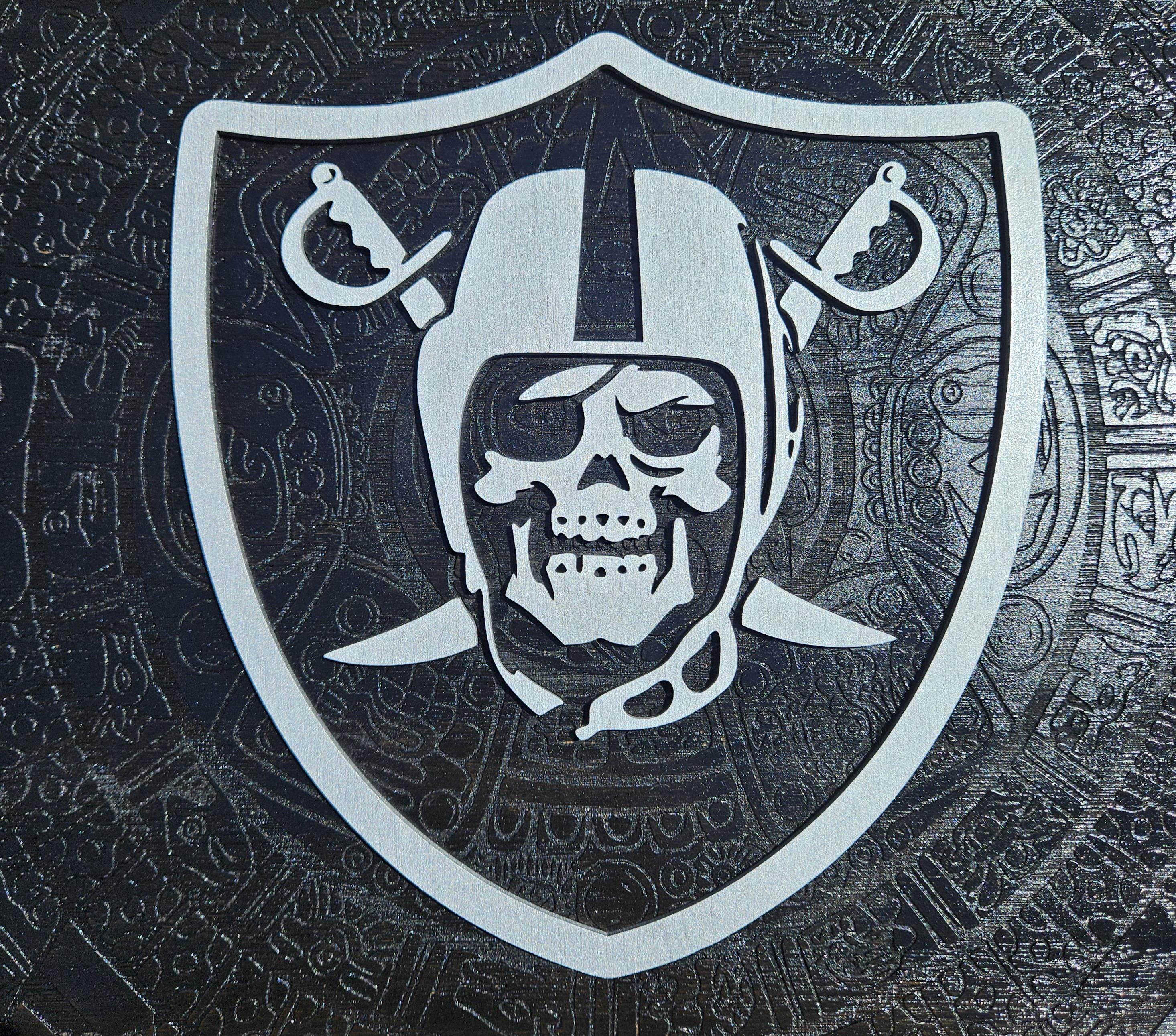 Raiders Skull Aztec Wall Art - Etsy