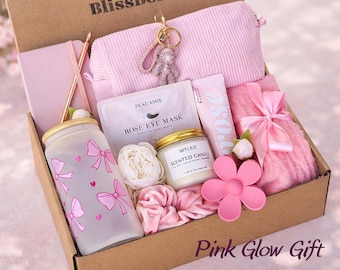 Birthday Gift Box for Her, Self Care Spa Gift Set, Cute Pink Gift Box, Relaxing Gift for Friend, Girlfriend, Unique Gift Idea