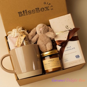 Gift Box For Her, Cozy Spa Gift Set, Gift for Women, Self Care Package, Birthday Gift Box, Thinking of You Gift, Thank You Gift,Hug in a Box