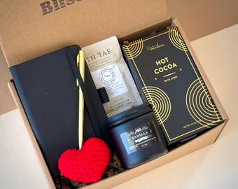 Caja de regalo de autocuidado para él, set de regalo de spa de relajación, regalo de cumpleaños para él, regalo para esposo, regalo para novio, regalo reconfortante