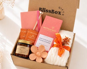 Self Care Gift Box for Women, Spa Gift Basket, Cozy Care Package, Birthday Gift for Her, Thinking of You Gift
