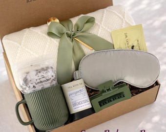 Get Well Soon Gift Box, Thinking of You Gift, Care Package for Her, Comfort Gift Basket, Sympathy Gift, Self Care Spa Gift Set