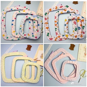 マルチチョイス刺繍フープカバーセット 3個入り Nurge 2-4用: クロスステッチQスナッププロテクター