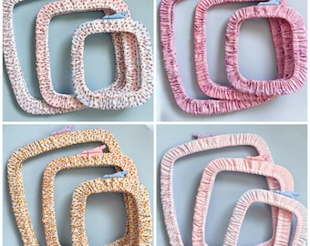 Multiple choice Embroidery Hoop Cover Sets: Cross Stitch Grim Guards, Nurge Sizes 2-4