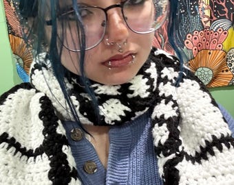 Handmade Crochet Film Roll Scarf