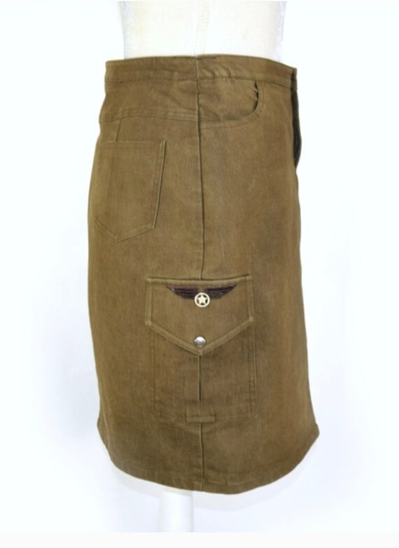 Vintage Betsey Johnson cargo skirt, M - image 5