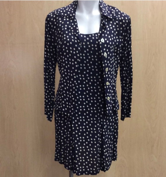 Vintage 90's Betsey Johnson dress and shirt L