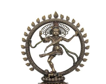 Estatua de Shiva danzante de 26" / Gran escultura de Nataraja / Señor de la Danza