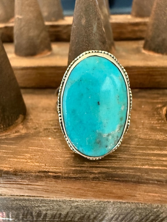 Handmade Large American-Made Turquoise Statement … - image 1