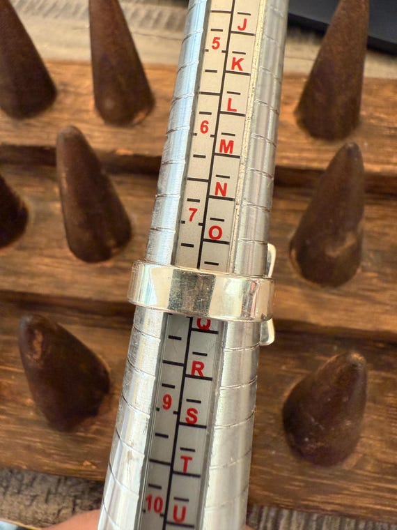 Handmade Bold Star Statement Ring – White Buffalo… - image 6