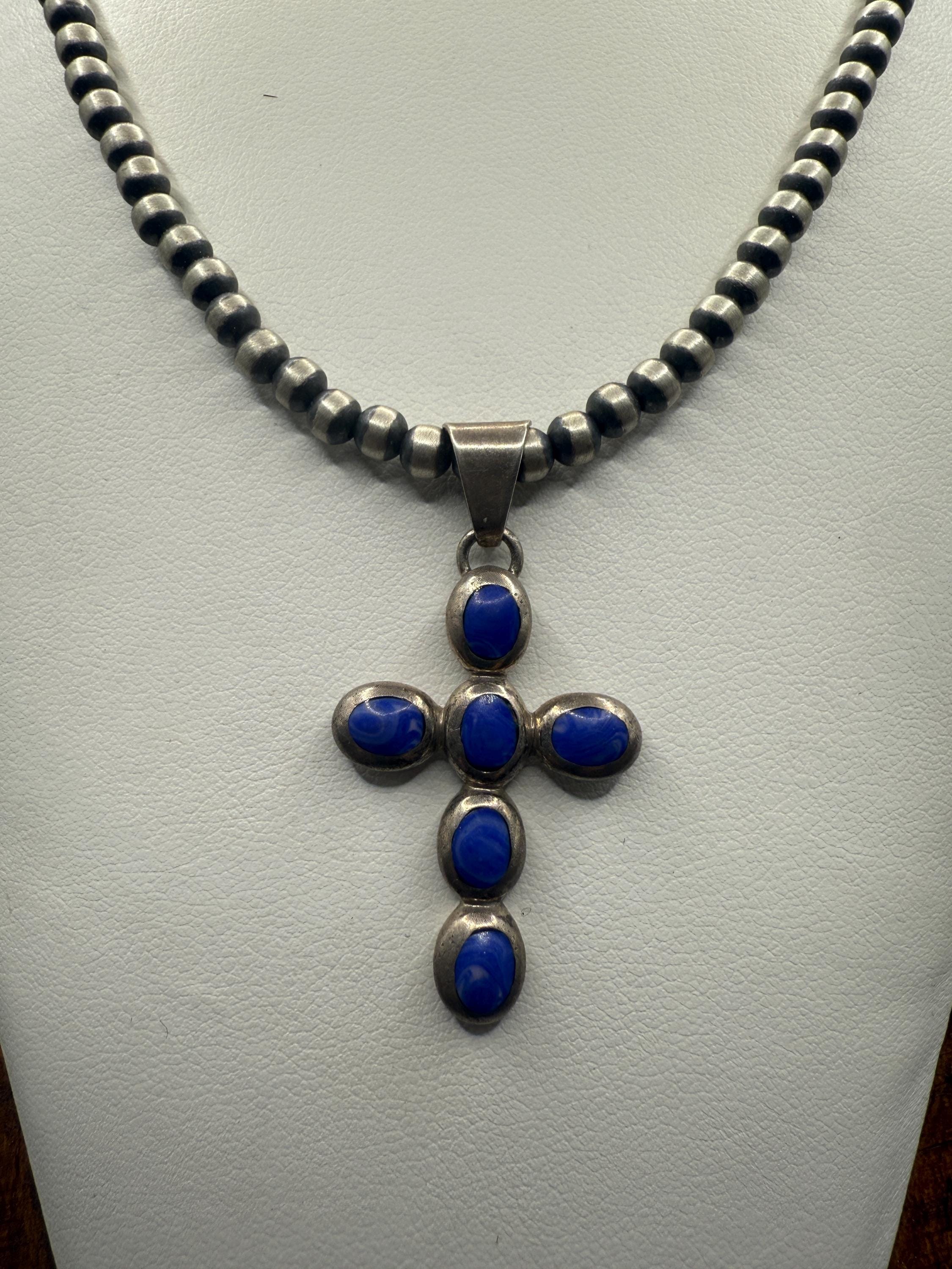 Vintage Taxco Lapis Cross Pendant – Mexican Sterling Silver - Etsy